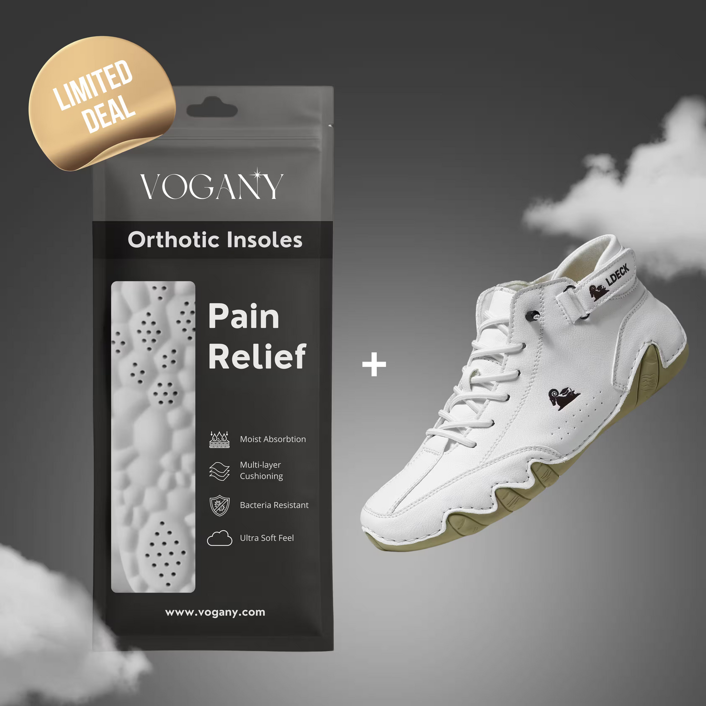 VogLDeck - Zapatos ortopédicos impermeables y transpirables