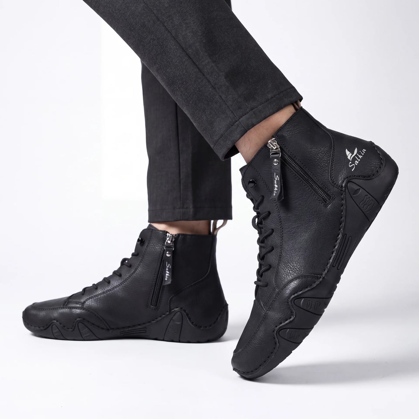 VogSalkin - Scarpe con zip express resistenti e durevoli 